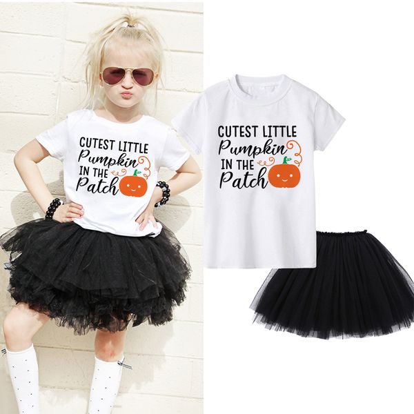 halloween pumpkin toddler girls dress clothing set short sleeve t-shirt + black tutu skirt 2pcs outfit kids princess dress, White
halloween pumpkin toddler girls dress clothing set short sleeve t-shirt + black tutu skirt 2pcs outfit kids princess dress, White