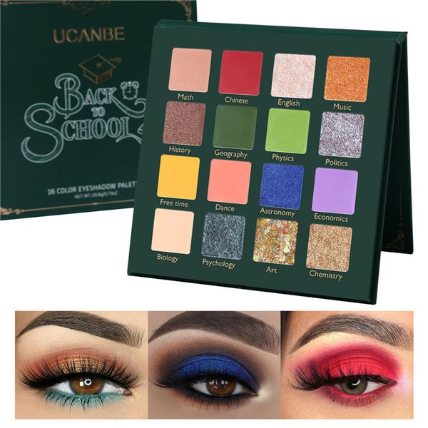 ucanbe back to school 16 color eyeshadow palette glitter shimmer matte pressed eye shadow pigmented powder makeup colorful eyes
ucanbe back to school 16 color eyeshadow palette glitter shimmer matte pressed eye shadow pigmented powder makeup colorful eyes