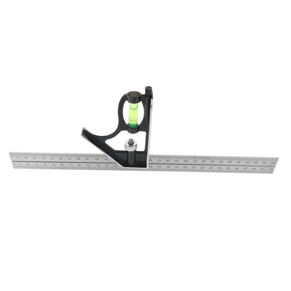 300mm steel adjustable measuring combination square right angle ruler level
300mm steel adjustable measuring combination square right angle ruler level