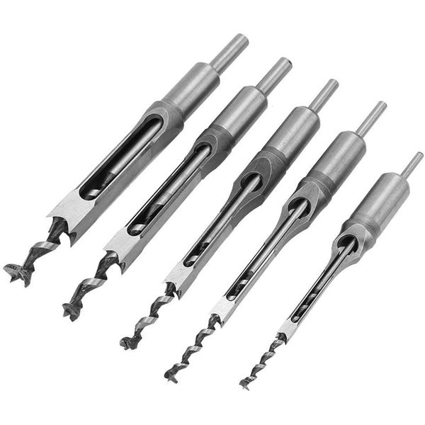 5pcs square hole drill bits wood mortising chisel set woodworking twist drill kits mortising hole drills
5pcs square hole drill bits wood mortising chisel set woodworking twist drill kits mortising hole drills