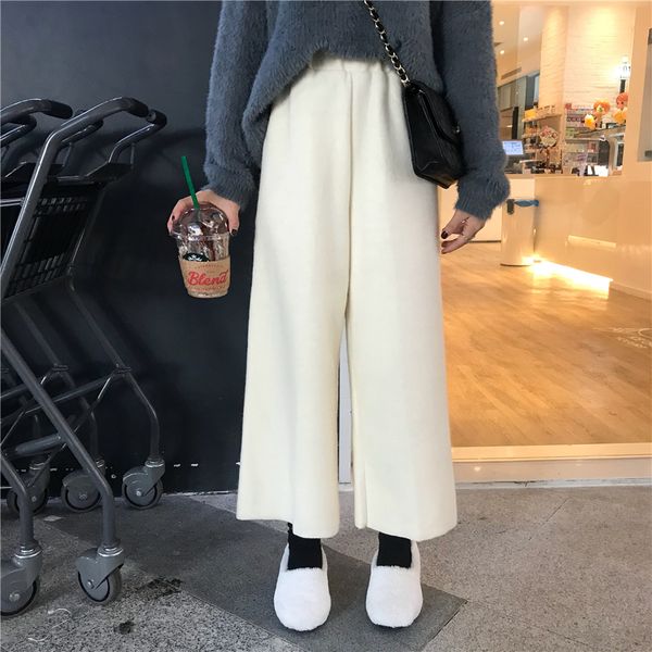 2019 spring/summer new female wide leg pants women's high waist size double chiffon pants loose black elegant dance trousers k50, Blue
2019 spring/summer new female wide leg pants women's high waist size double chiffon pants loose black elegant dance trousers k50, Blue