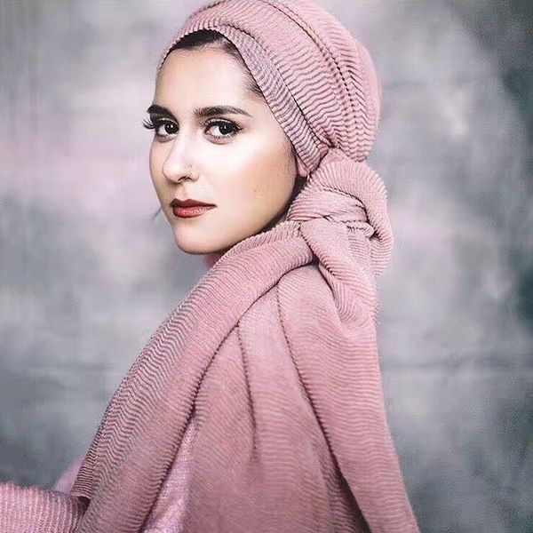 muslim new monochrome fold crumpled cotton linen women's hijab islam long scarf ramadan headscarf abaya arab shawl cover scarf, Red
muslim new monochrome fold crumpled cotton linen women's hijab islam long scarf ramadan headscarf abaya arab shawl cover scarf, Red