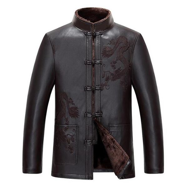 shipping 2019 new winter warm motorcycle leather jacket men's casual stand collar chinese style jackets men fur coats, Black
shipping 2019 new winter warm motorcycle leather jacket men's casual stand collar chinese style jackets men fur coats, Black