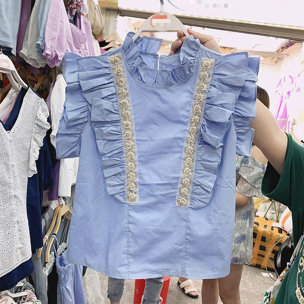 women's blouses & shirts butterfly sleeve diamonds beading blouse women stand collar white shirt 2021 summer korean loose elegant blusa
women's blouses & shirts butterfly sleeve diamonds beading blouse women stand collar white shirt 2021 summer korean loose elegant blusa