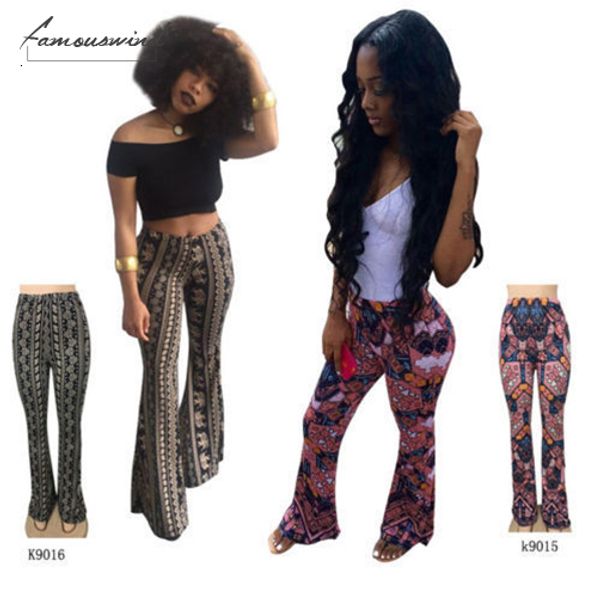 long pants women boho printed high waist stretch slim flare bell bottom stylish flare trousers clubwear style, Black;white
long pants women boho printed high waist stretch slim flare bell bottom stylish flare trousers clubwear style, Black;white