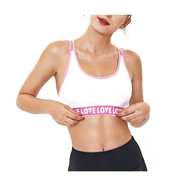 women's yoga sport underwear backless printed quick-drying sports bra with padded cushion gathering shockproof, White;black
women's yoga sport underwear backless printed quick-drying sports bra with padded cushion gathering shockproof, White;black