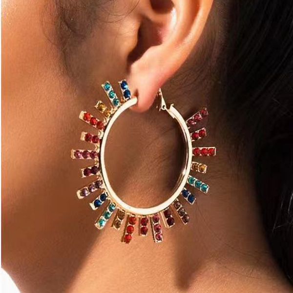 european and american style fashion design geometric alloy diamond set earrings creative simple and versatile earrings jewelry, Golden
european and american style fashion design geometric alloy diamond set earrings creative simple and versatile earrings jewelry, Golden
