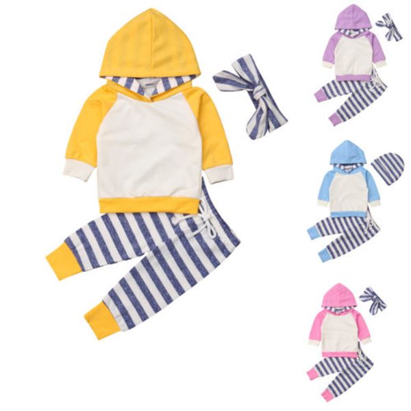 2018 new 2pcs kids baby boys girls long sleeve hoodied t-shirt +stripe long pants infant cotton clothes outfits sets 0-24m, White
2018 new 2pcs kids baby boys girls long sleeve hoodied t-shirt +stripe long pants infant cotton clothes outfits sets 0-24m, White