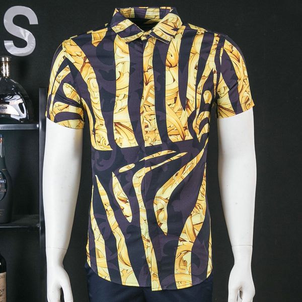 2019 designs mens shirts zebra digital printing short-sleeved fashion shirt italy style large size stage casual shirts, White;black
2019 designs mens shirts zebra digital printing short-sleeved fashion shirt italy style large size stage casual shirts, White;black