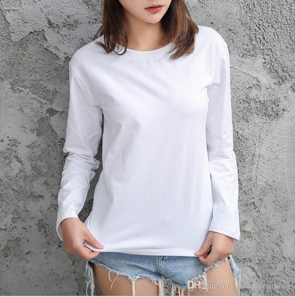 womens 2019 luxury designer clothes pure color cuff plaid border design brand womens designer t shirts long sleeves scoop neck, White
womens 2019 luxury designer clothes pure color cuff plaid border design brand womens designer t shirts long sleeves scoop neck, White