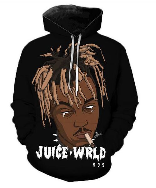 new arrive hip hop style rapper juice wrld 3d print men women fashion hoodies rg068, Black
new arrive hip hop style rapper juice wrld 3d print men women fashion hoodies rg068, Black