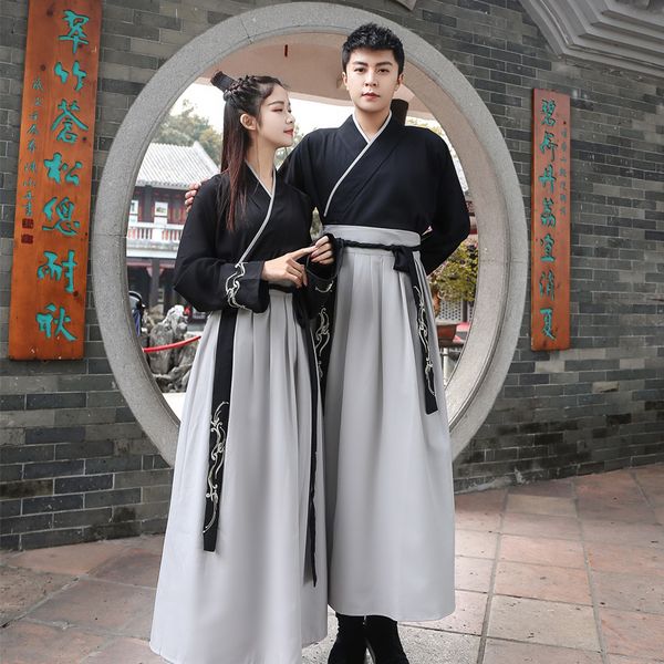 black hanfu dress chinese dance costume traditional performance clothing han dynasty princess classical outfit stage performance, Black;red
black hanfu dress chinese dance costume traditional performance clothing han dynasty princess classical outfit stage performance, Black;red