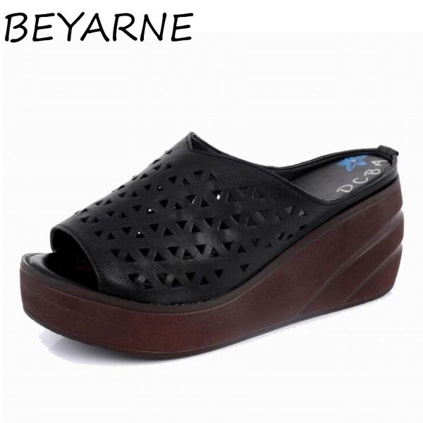 sandals beyarne 2021 est cowhide hollow summer women slippers fashion elegant thick bottom wedge slipper simple white casual, Black
sandals beyarne 2021 est cowhide hollow summer women slippers fashion elegant thick bottom wedge slipper simple white casual, Black
