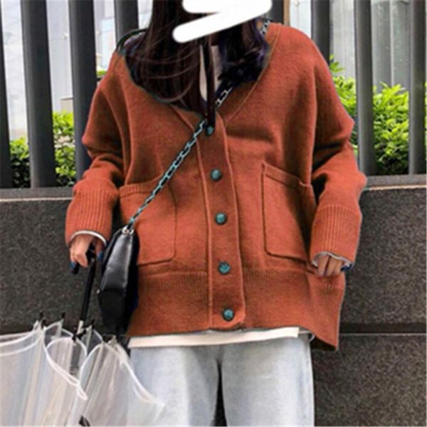 autumn plus size knitwear outerwear casual fashion korean vintage sweater women v neck single breasted cardigan coat zy4777, White
autumn plus size knitwear outerwear casual fashion korean vintage sweater women v neck single breasted cardigan coat zy4777, White