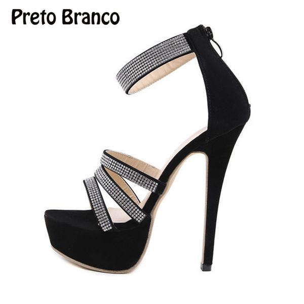preto branco 2020 women fashion platform sandals shiny rhinestone 35 42 heels 14 cm high heels sandals women, Black
preto branco 2020 women fashion platform sandals shiny rhinestone 35 42 heels 14 cm high heels sandals women, Black