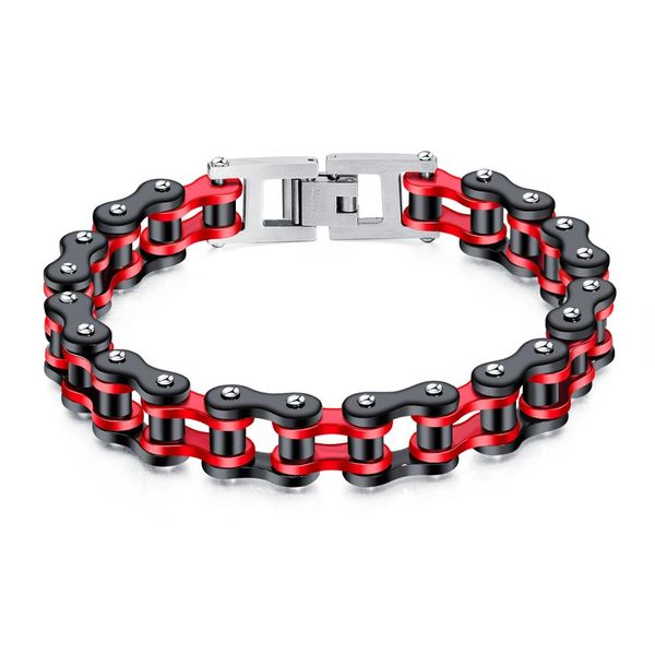men biker bicycle motorcycle chainbracelet bangle punk stainless steel bracelet men bangle jewelry trendy bracelet gs1029, Black 
men biker bicycle motorcycle chainbracelet bangle punk stainless steel bracelet men bangle jewelry trendy bracelet gs1029, Black