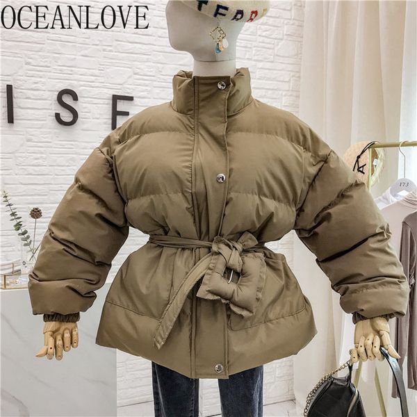 oceanlove solid warm parkas 2019 stand collar thick sashes winter coat women lace up zipper jacket female fashion vintage 13215, Black
oceanlove solid warm parkas 2019 stand collar thick sashes winter coat women lace up zipper jacket female fashion vintage 13215, Black