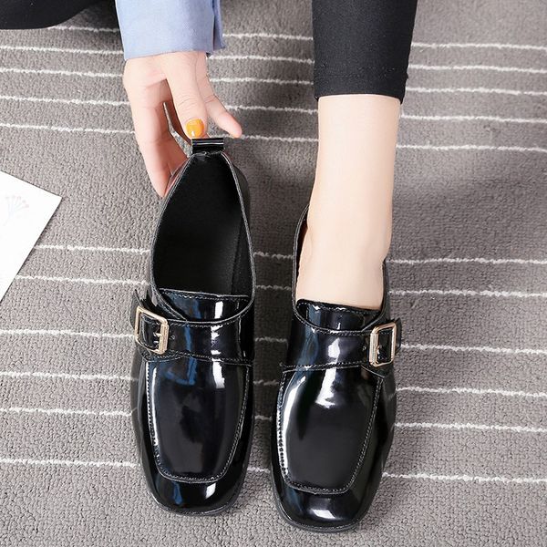 shoes woman flats 2019 fashion women's buckle strap square toe casual female sneakers oxfords all-match low heels dress modis, Black
shoes woman flats 2019 fashion women's buckle strap square toe casual female sneakers oxfords all-match low heels dress modis, Black
