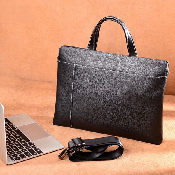 men's genuine leather business briefcase thin casual man shoulder bag messenger bag male lap handbags men travel bags tote
men's genuine leather business briefcase thin casual man shoulder bag messenger bag male lap handbags men travel bags tote
