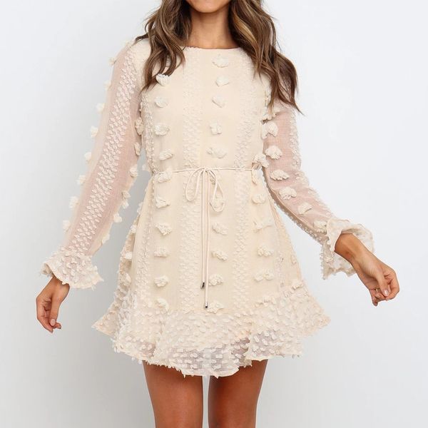 autumn elegant ruffles retro three-dimensional flower dress women oneck perspective long sleeve dresses 2019 sundresses, Black;gray
autumn elegant ruffles retro three-dimensional flower dress women oneck perspective long sleeve dresses 2019 sundresses, Black;gray