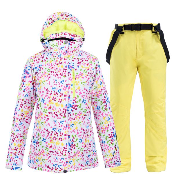 winter clothing women's ski suit waterproof windproof fabric jacket and warm breathable bib pant outdoor snowboarding set 2color
winter clothing women's ski suit waterproof windproof fabric jacket and warm breathable bib pant outdoor snowboarding set 2color