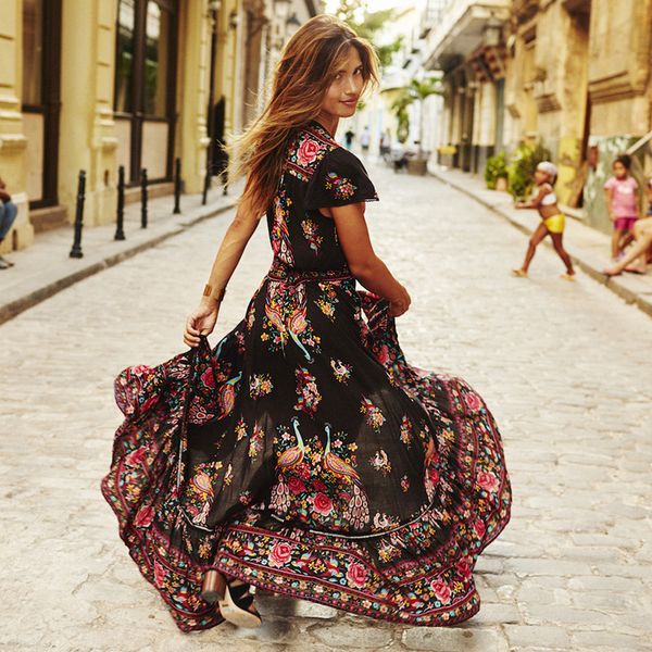 beforw boho v-neck summer dress vestidos vintage print maxi dresses women asymmetrical tassel beach fashion long dress, Black;gray
beforw boho v-neck summer dress vestidos vintage print maxi dresses women asymmetrical tassel beach fashion long dress, Black;gray