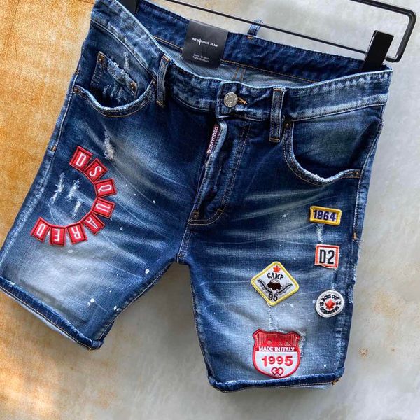 new arrival rock d2 brand designer men denim short jeans embroidery pants fashion applique trousers italy size 44-54, Blue
new arrival rock d2 brand designer men denim short jeans embroidery pants fashion applique trousers italy size 44-54, Blue