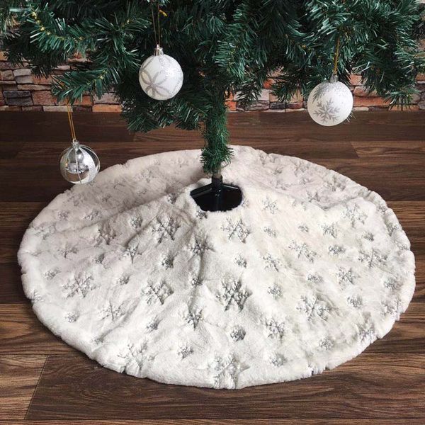 90/106/122 cm white flannel embroidered snowflake christmas tree skirt christmas new year home decoration tool
90/106/122 cm white flannel embroidered snowflake christmas tree skirt christmas new year home decoration tool