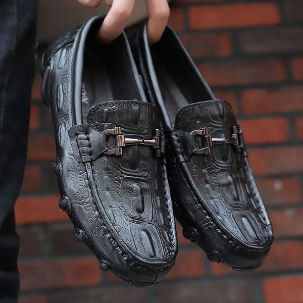 big size genuine leather loafers shoes men comfortable summer shoes fashionable walking outdoor men casual designed, Black
big size genuine leather loafers shoes men comfortable summer shoes fashionable walking outdoor men casual designed, Black