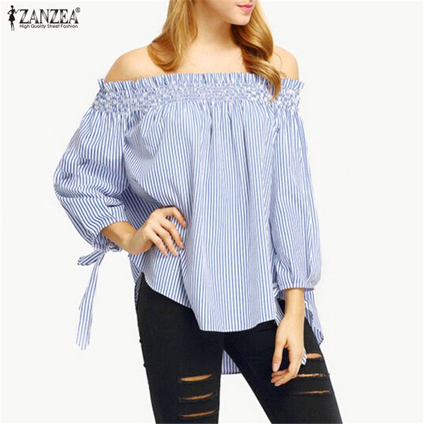 zanzea стильные топы женские летние блузки 2020 sexy off shoulder slash neck полосатый лук повседневная blusas mujer плюс размер вечерняя ру, White
zanzea стильные топы женские летние блузки 2020 sexy off shoulder slash neck полосатый лук повседневная blusas mujer плюс размер вечерняя ру, White
