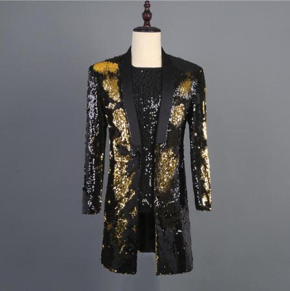 new sequin long suit mens nightclub singer stage costume ceremonial host casual suit mens big size, White;black
new sequin long suit mens nightclub singer stage costume ceremonial host casual suit mens big size, White;black
