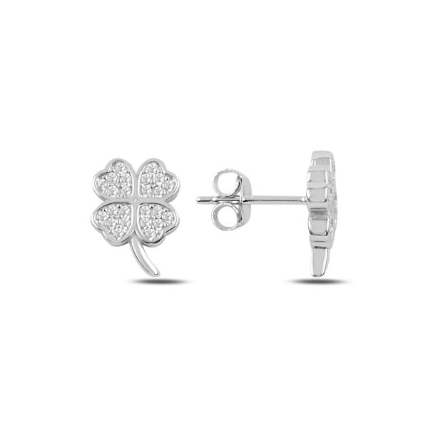 armagano zircon cubic zirconia clover earrings, Silver
armagano zircon cubic zirconia clover earrings, Silver