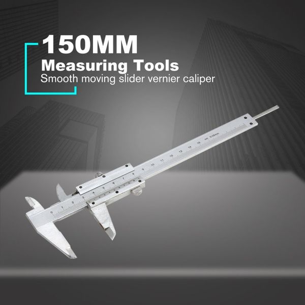 

150mm mini gauge measurement stainless steel sliding vernier caliper tool ruler 6inch micrometer measuring tools