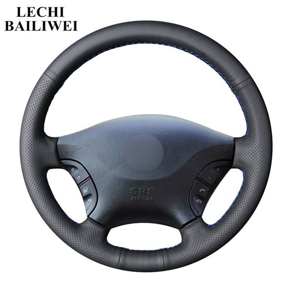 diy black genuine leather car steering wheel covers for viano w639 2006 - 2011 vito 2010-2015 car accessories
diy black genuine leather car steering wheel covers for viano w639 2006 - 2011 vito 2010-2015 car accessories