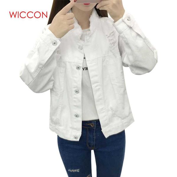 2019 spring wear white jeans coats for women single-breasted ripped denim jackets female long sleeve casacos abrigos mujer, Black;brown
2019 spring wear white jeans coats for women single-breasted ripped denim jackets female long sleeve casacos abrigos mujer, Black;brown