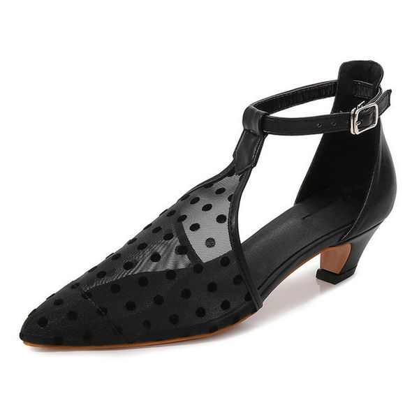 fashion sandals women mesh low-heeled t-shaped buckle strap sandals heel black shallow mouth summer large size 43
fashion sandals women mesh low-heeled t-shaped buckle strap sandals heel black shallow mouth summer large size 43