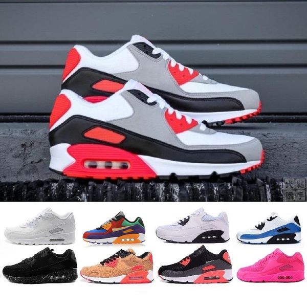 men classic 90 women shoes sports trainer air cushion surface breathable sports triple black white sneakers size 36-45
men classic 90 women shoes sports trainer air cushion surface breathable sports triple black white sneakers size 36-45