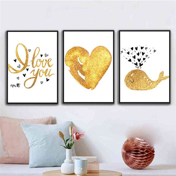 ruoguan modern poster golden whale love quotes canvas painting wall art pictures for living room decoracion no frame sh-677
ruoguan modern poster golden whale love quotes canvas painting wall art pictures for living room decoracion no frame sh-677