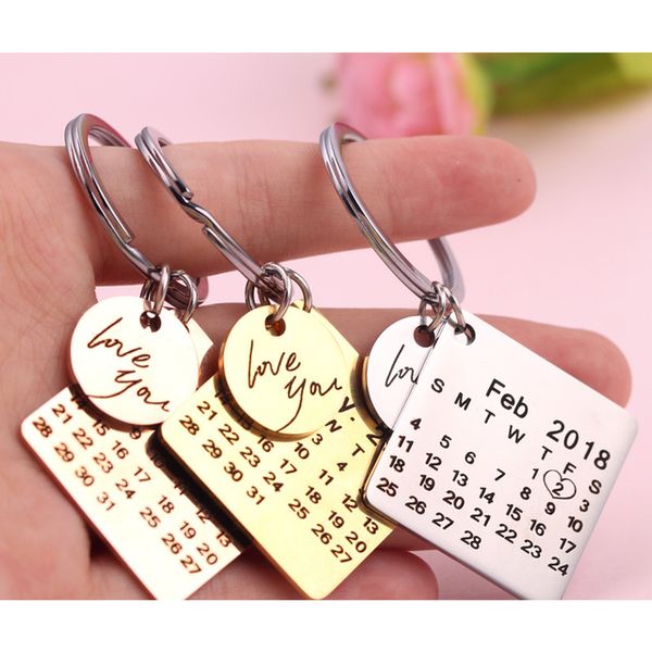 Calendar Keychain Stainless Steel Custom Hand-engraved Calendar Anniversary Private Custom Brelok Key ring
Calendar Keychain Stainless Steel Custom Hand-engraved Calendar Anniversary Private Custom Brelok Key ring