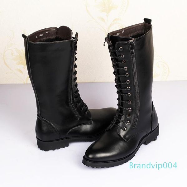 men long boots fashion winter high mid calf motorcycle combat boot winter man zip riding army keep warm add wool boots, Black
men long boots fashion winter high mid calf motorcycle combat boot winter man zip riding army keep warm add wool boots, Black