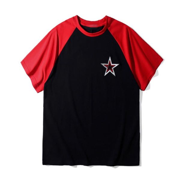 famous brand mens designer t shirts summer hip hop embroidery star couples short sleeves cotton men women t shirt, White;black
famous brand mens designer t shirts summer hip hop embroidery star couples short sleeves cotton men women t shirt, White;black