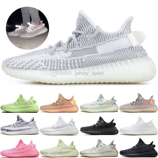 with box kanye west clay v2 static reflective gid glow in the dark mens running shoes hyperspace women men sport designer sneakers, White;red
with box kanye west clay v2 static reflective gid glow in the dark mens running shoes hyperspace women men sport designer sneakers, White;red