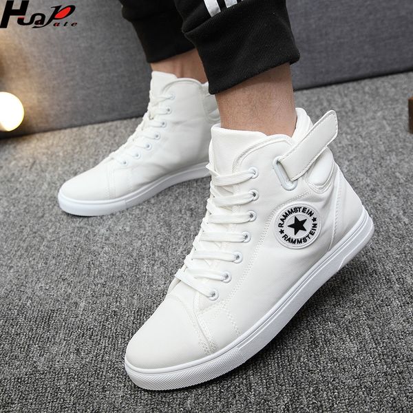 huapate men casual shoes 2019 spring autumn lace-up high style fashion high sneakers youth for men canvas shoes, Black
huapate men casual shoes 2019 spring autumn lace-up high style fashion high sneakers youth for men canvas shoes, Black