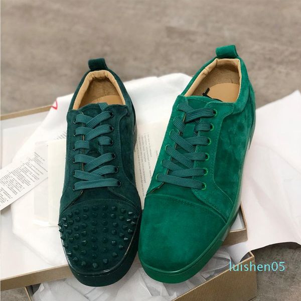 designer sneakers red bottom spikes flat velours suede sneakers iron grey men trainers 100% real leather party shoe ay03, Black
designer sneakers red bottom spikes flat velours suede sneakers iron grey men trainers 100% real leather party shoe ay03, Black