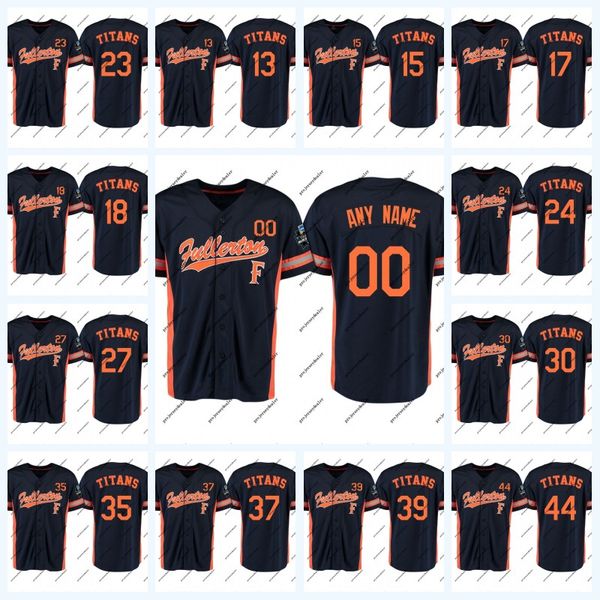 Cal State Fullerton Titans 2017 World Series Baseball Jersey NCAA College Baseball Jersey Double Stitched Name and Number Custommized
Cal State Fullerton Titans 2017 World Series Baseball Jersey NCAA College Baseball Jersey Double Stitched Name and Number Custommized