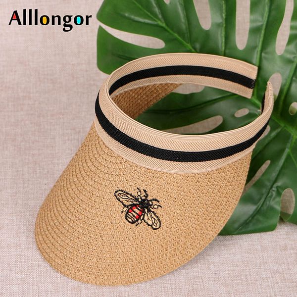 summer sunhats 2019 bee print embroidery visors straw beach hat women chapeu feminino viseras de mujer sun visor sun cap, Blue;gray
summer sunhats 2019 bee print embroidery visors straw beach hat women chapeu feminino viseras de mujer sun visor sun cap, Blue;gray