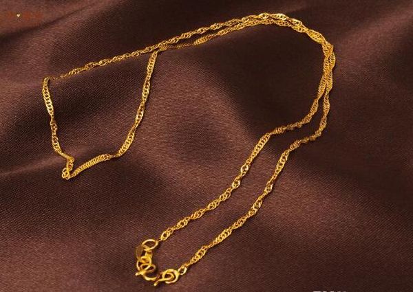 wholesale plating 18k gold necklaces water wave chains safety without stimulation vietnam sand non fading bright necklaces 16 inch 1.8 mm, Silver
wholesale plating 18k gold necklaces water wave chains safety without stimulation vietnam sand non fading bright necklaces 16 inch 1.8 mm, Silver