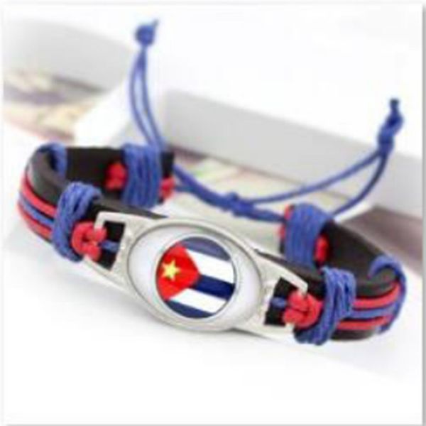 cuba flag charm paracord survival bracelets & bangles 18*25mm cabochon friendship outdoor camping sport bracelets 10pcs/lot, Golden;silver
cuba flag charm paracord survival bracelets & bangles 18*25mm cabochon friendship outdoor camping sport bracelets 10pcs/lot, Golden;silver