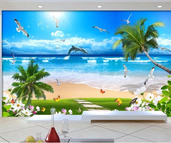 custom wallpaper p high-end coconut waves on the beach mural background wall home decoration 3d wallpaper
custom wallpaper p high-end coconut waves on the beach mural background wall home decoration 3d wallpaper