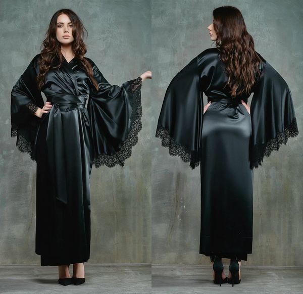2020 silk satin black bathrobes for women lace a line sleepwear night robe bathrobes wedding bride robes dressing gown pajamas, White;pink
2020 silk satin black bathrobes for women lace a line sleepwear night robe bathrobes wedding bride robes dressing gown pajamas, White;pink
